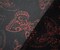 Black-Red Butterfly Printed Yoryu Chiffon Woven Fabric By the Yard